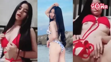 คลิปเสียวกับน้องแยมดาว Tiktok ไม่ได้มาขายสวยอย่างเดียวขายคลิปเสียวหีให้ดู แฟนคลับนั่งชักว่าวตามแต่งชุดแดงยัวเยด