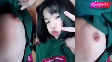 คลิปหลุดน้องเนตรนารี ตั้งกล้องโชว์นม ถ่ายคลิปยั่วเสียว ๆ เปิดหัวนมชมพู อย่างเด็ด