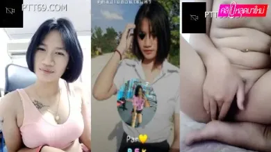 น้องแพรสาว ปวส. คอลกับแฟน โดนแฟนแอบอัดคลิปตอนตัวเองโชว์นมโชว์หีให้ดู