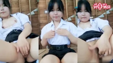 น้องนักเรียนมอปลายสุดแซ่บ เปิดให้เห็นหมด โชว์ของใต้ชุดนักเรียนเสียว ๆ เปิดกระดุมทีละเม็ด หีนักเรียนใหญ่มาก