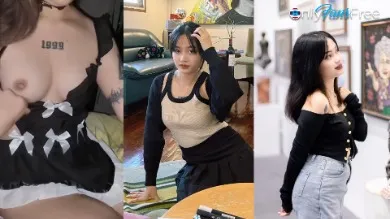 บีบี้ สาวสตรีมเมอร์ ดาว Tiktok ตรวจพบงานหลุด หีโกนขนสะอาด โดนหัวควยแดงเย็ดหี